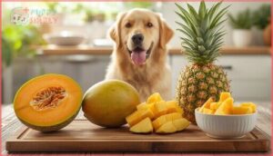 cantaloupe, mango, pineapple cantaloupe, mango, pineapple