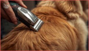 clipping in the direction of hair growth clipping in the direction of hair growth