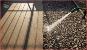 concrete and gravel concrete and gravel