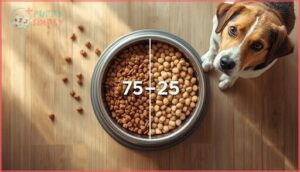 days 5-6: 75% new food, 25% old food days 5-6: 75% new food, 25% old food