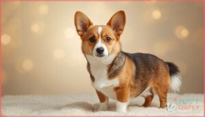 distinctive physical features (short legs, ears, tail) distinctive physical features (short legs, ears, tail)