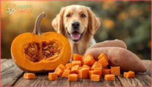 easily digestible carbohydrates (e.g., pumpkin, sweet potato) easily digestible carbohydrates (e.g., pumpkin, sweet potato)
