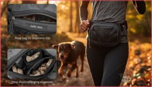 extra pockets for poop bags and essentials extra pockets for poop bags and essentials