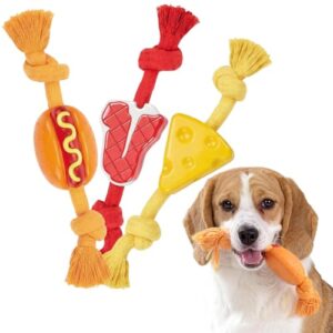 FOFOS Rubber Dog Rope Toys, B0FRS9DQ8P