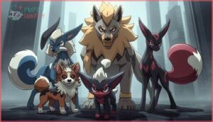 generation 5: lillipup, herdier, stoutland, zorua, zoroark generation 5: lillipup, herdier, stoutland, zorua, zoroark