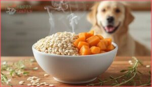 gentle carbohydrates (rice, oatmeal, sweet potato) gentle carbohydrates (rice, oatmeal, sweet potato)