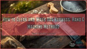 how to clean and wash dog harness