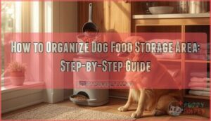 how to organize dog food storage area