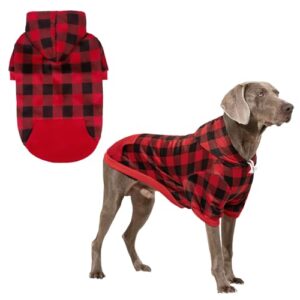 KOOLTAIL Plaid Dog Hoodie Pet B07DCMDPZ8
