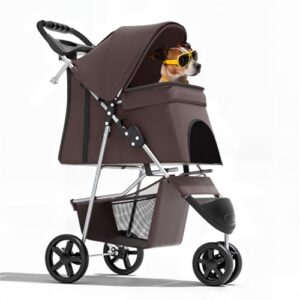Magshion 3 Wheel Pet Stroller, Foldable B0CL6TX9ZY