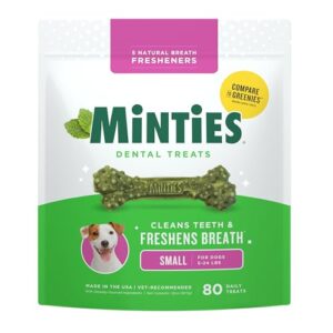 Minties Dog Dental Bone Treats, B083MN9SZ5