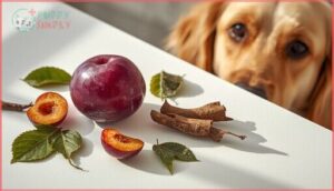 other plum parts: skin, leaves, and stems other plum parts: skin, leaves, and stems