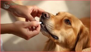 placing the pill in your dog’s mouth placing the pill in your dog’s mouth