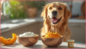 plain yogurt and pumpkin puree plain yogurt and pumpkin puree