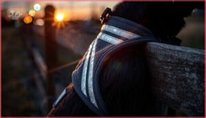 reflective trim and comfort padding reflective trim and comfort padding