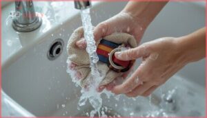 rinsing and ensuring soap removal rinsing and ensuring soap removal