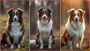 seal, white and sable, and white and gold seal, white and sable, and white and gold