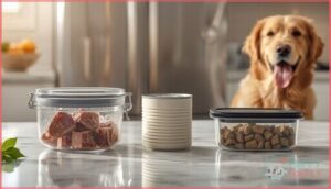 sealed storage for wet food sealed storage for wet food