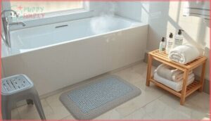 setting up a comfortable bathing area setting up a comfortable bathing area