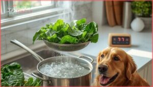 steaming or boiling the leaves steaming or boiling the leaves