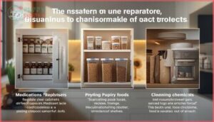 storing medications, food, and chemicals storing medications, food, and chemicals