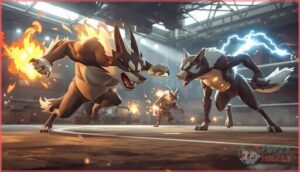 training and battling with dog pokémon training and battling with dog pokémon