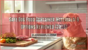 what container material is safe for dog food