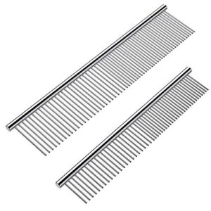 2 Pack Dog Combs with B07V5M8LBT