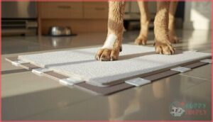 adhesive backing and pad placement adhesive backing and pad placement