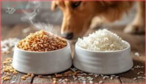 brown vs. white rice for dogs brown vs. white rice for dogs