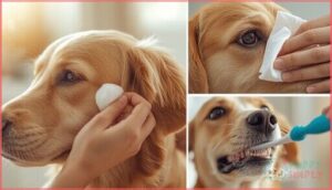 cleaning ears, eyes, and teeth cleaning ears, eyes, and teeth