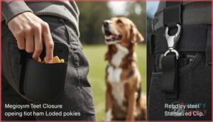 clip-on and magnetic closure options clip-on and magnetic closure options