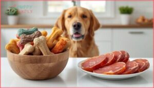 commercial dog treats vs. processed meats commercial dog treats vs. processed meats