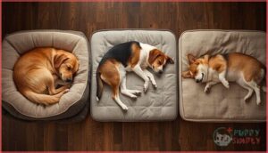 considering your dog's sleeping style considering your dog's sleeping style