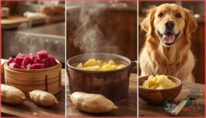 cooking methods (steaming, boiling, mashing) cooking methods (steaming, boiling, mashing)