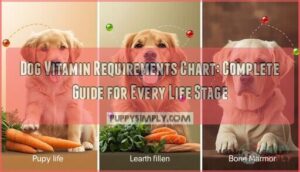 dog vitamin requirements chart dog vitamin requirements chart