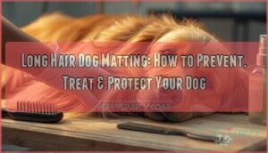 long hair dog matting