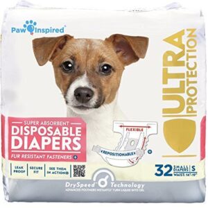 Paw Inspired 32ct Disposable Dog B073NYN74F