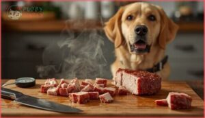 preparing plain, boneless rib meat preparing plain, boneless rib meat