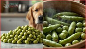 raw vs. cooked edamame raw vs. cooked edamame