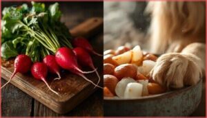 raw vs. cooked radishes raw vs. cooked radishes