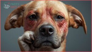 redness, inflammation, and itching redness, inflammation, and itching