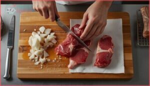 removing bones and excess fat removing bones and excess fat