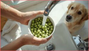 removing pods and rinsing beans removing pods and rinsing beans