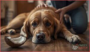 signs your dog ate coconut shell signs your dog ate coconut shell