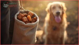storing treats safely in a pouch storing treats safely in a pouch