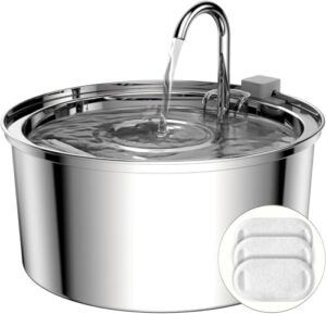 Tomxcute Cat Water Fountain, 3.2L/108oz B09DSVFNRW