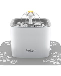Veken Pet Fountain, 84oz/2.5L Automatic B07H57NBGP