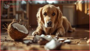 what happens if a dog eats coconut shell what happens if a dog eats coconut shell