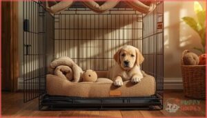 adding comfortable bedding and toys adding comfortable bedding and toys